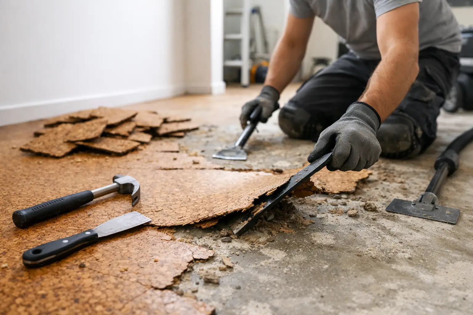 Cork Floor Removal Done Properly
