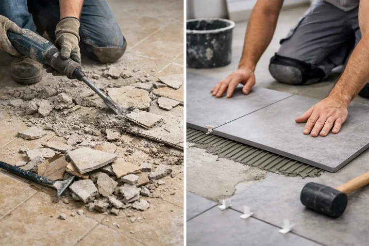 Tile Removal vs Tile Overlay: What Works?