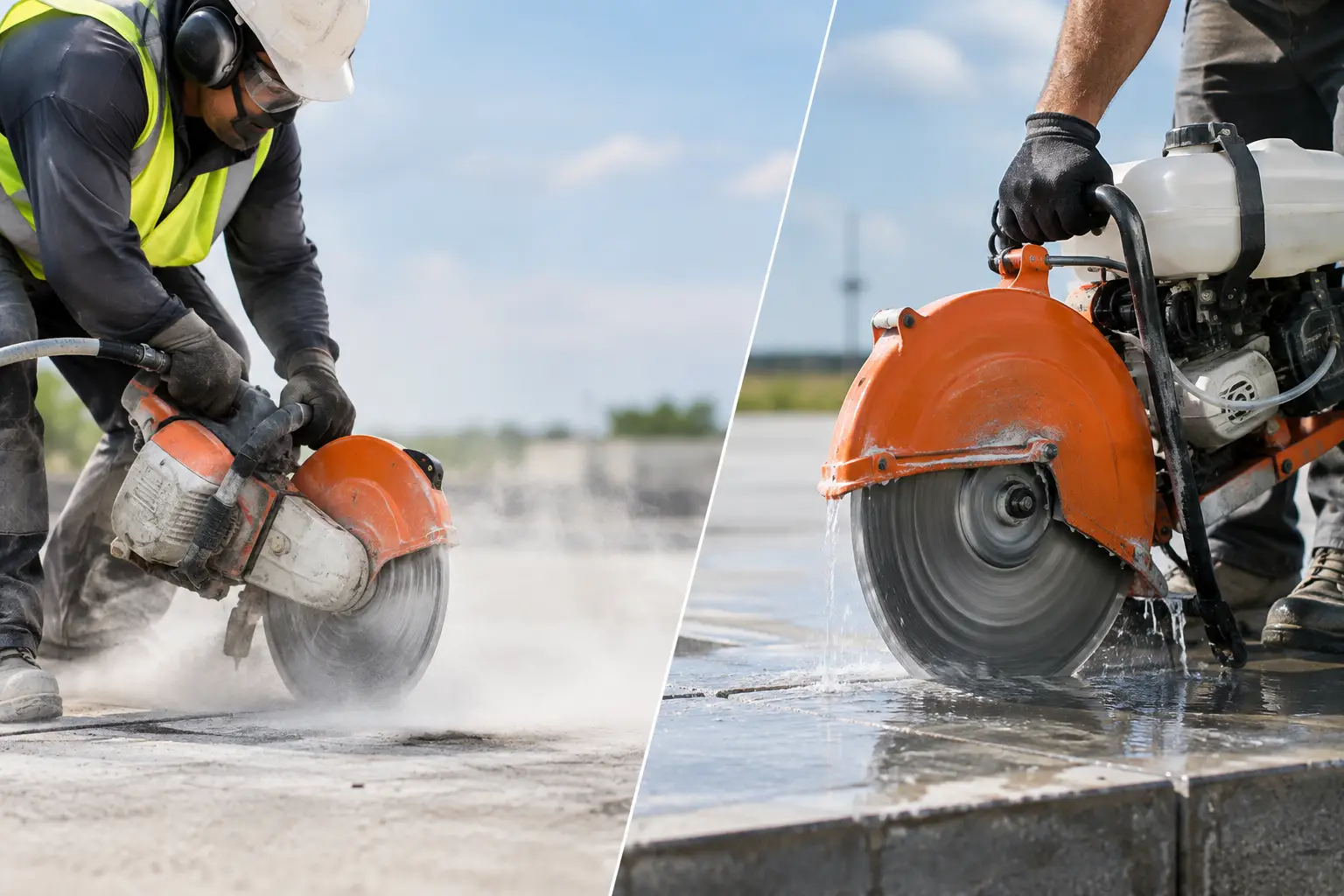 Dust Suppression Versus Wet Cutting Explained